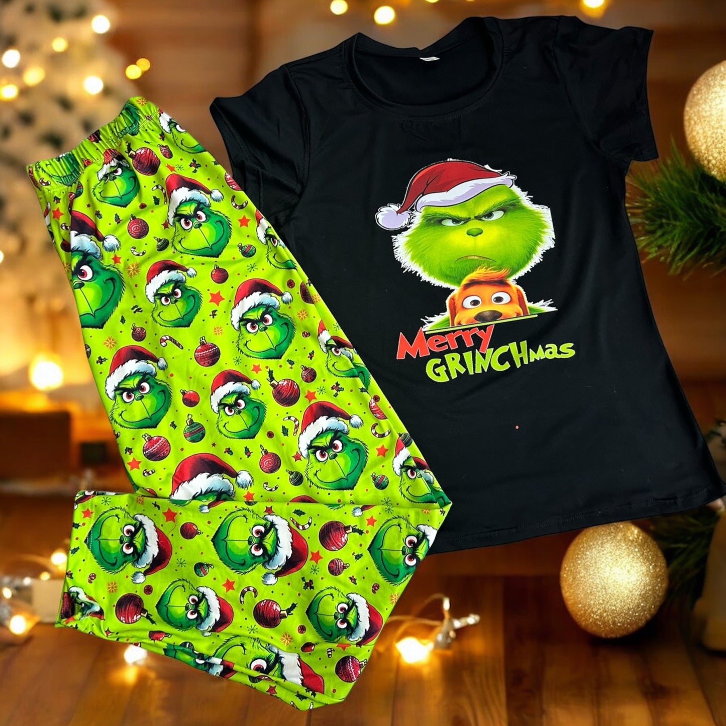 PIJAMA GRINCH NAVIDAD BLACK