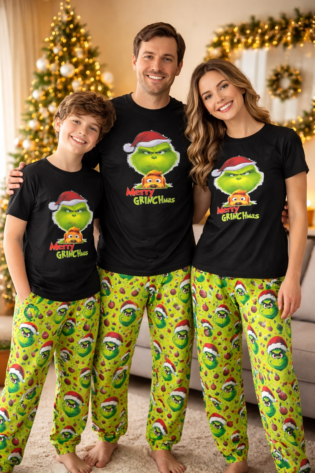 PIJAMA GRINCH NAVIDAD BLACK