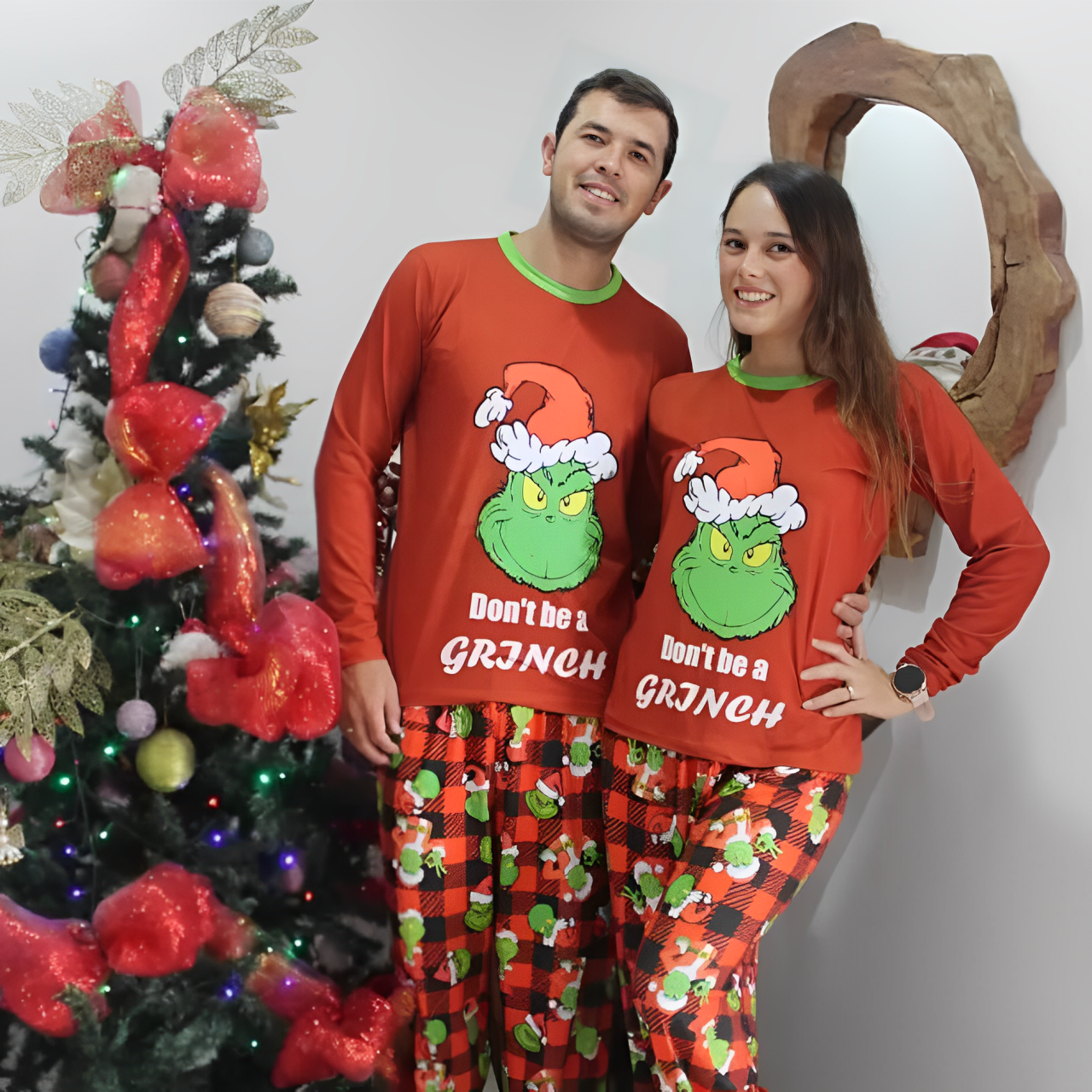 PIJAMA NAVIDAD EL GRINCH ROJO